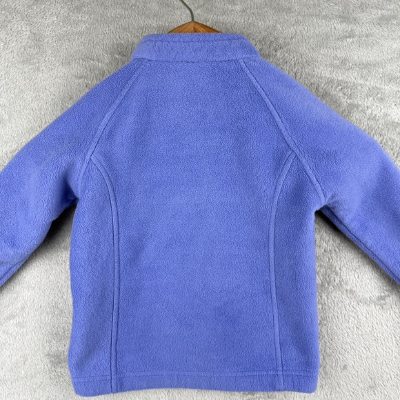 Columbia Jacket Toddler Girls 4T Periwinkle Fleece Full Zip Pockets Outdoor - Picture 4 of 7